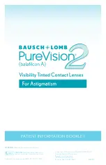 Preview for 1 page of Bausch & Lomb PuerVision2 Quick Start Manual