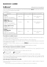 Preview for 3 page of Bausch & Lomb SofLens 59 Instructions For Use Manual