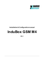 Preview for 1 page of Bausch Datacom InduBox GSM M4 Installation & Configuration Manual