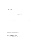 Preview for 2 page of bautek Fluggeräte FIZZ Owner'S Manual