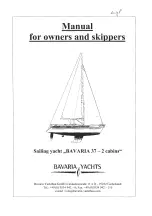 Bavaria Yachts Bavaria 37 - 2 cabins Manual For Owners And Skippers preview