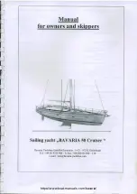 Bavaria Yachts BAVARIA 50 Cruiser Manual For Owners And Skippers предпросмотр