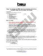 Bavarian Soundwerks E46 Convertible Installation Instructions Manual preview