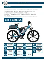 Предварительный просмотр 2 страницы Bavarian Strong Bikes CITY CROSS User Manual