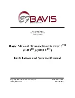 Предварительный просмотр 1 страницы Bavis Basic Manual Transaction Drawer 3 Installation And Service Manual