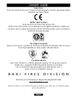 Preview for 2 page of Baxi Fires Division 746 monaco Owner'S Manual