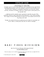 Предварительный просмотр 2 страницы Baxi Fires Division 754 Installer'S Manual