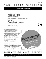 Baxi Fires Division 755 Owner'S Manual preview