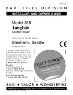 Baxi Fires Division 828 Longlite Installer And Owner Manual preview