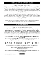 Предварительный просмотр 2 страницы Baxi Fires Division 831 Installer And Owner Manual