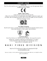 Preview for 2 page of Baxi Fires Division anthem 747 Owner'S Manual