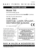 Baxi 748 Installer'S Manual preview