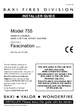 Baxi 755 Installer'S Manual preview