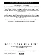 Preview for 3 page of Baxi 828 Installer And Owner Manual