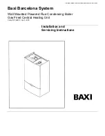 Предварительный просмотр 1 страницы Baxi Barcelona System Installation And Servicing Instructions