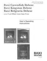 Baxi Baxi Belgravia Deluxe User Operating Instructions Manual preview