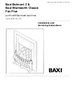 Preview for 1 page of Baxi Belmont 2 Installation And Servicing Instructions