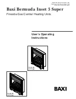 Preview for 1 page of Baxi Bermuda Inset 3 Super Operating Instructions Manual