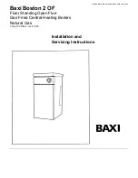 Preview for 1 page of Baxi Boston 2 40 OF Installation And Servicing Instructions