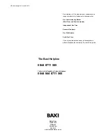 Preview for 28 page of Baxi Brazilia F 5S Installation And Owner'S Manual