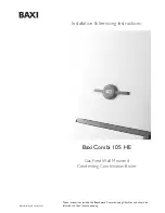 Baxi Combi 105 HE Installation & Servicing Instructions Manual предпросмотр