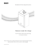 Preview for 1 page of Baxi Duo-tec Combi 24 HE A Installation And Servicing Instructions