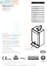 Preview for 2 page of Baxi Duo-tec Combi HE LPG User Operating Instructions Manual