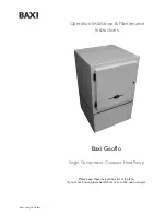 Baxi Geoflo Operation, Installation & Maintenance Instructions предпросмотр