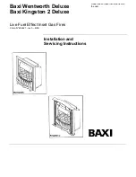 Baxi Kingston 2 Deluxe Installation And Servicing Instructions preview