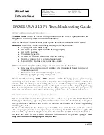 Preview for 1 page of Baxi Luna 310 Fi Troubleshooting Manual