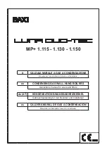 Preview for 1 page of Baxi LUNA DUO-TEC MP+ 1.115 Instruction Manual For Users And Fitters