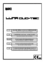 Baxi LUNA DUO-TEC+ Instruction Manual предпросмотр