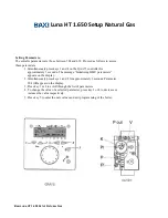 Предварительный просмотр 1 страницы Baxi LUNA HT 1.330 Setup