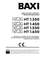 Preview for 1 page of Baxi LUNA HT 1.350 Instructions Manual