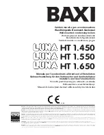 Baxi LUNA HT 1.450 Installers And Users Instructions preview