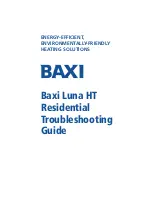 Baxi Luna HT Residential series Troubleshooting Manual preview