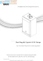 Baxi Megaflo System 24 HE IE LPG Installation & Servicing Instructions Manual preview