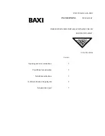 Baxi MULTI-HEAT Instructions For Installation And Use Manual предпросмотр