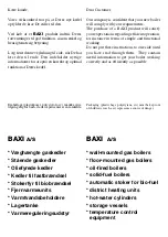 Preview for 2 page of Baxi NUVOLA PREMIX 23 Installers And Users Instructions