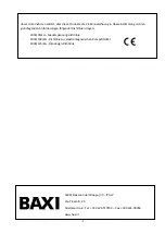 Preview for 122 page of Baxi RZNC100 Installation And Support Manual