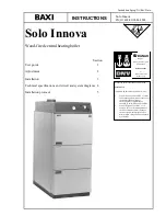 Baxi Solo Innova Instructions Manual preview