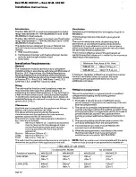 Предварительный просмотр 2 страницы Baxi W. M. 402 OF Installation And Service Instructions Manual