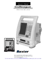 Предварительный просмотр 1 страницы Baxter Healthcare Corporation 2M8151 Operator'S Manual