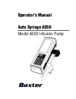 Предварительный просмотр 1 страницы baxter Auto Syringe AS50 Operator'S Manual