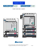 baxter Colleague 3 CXE Operator'S Manual preview