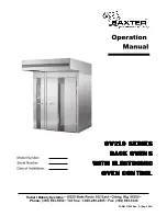 Preview for 1 page of baxter OV210 Series Operation Manual