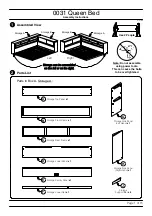 Baxton Studio 0031 Queen Bed Assembly Instructions Manual предпросмотр