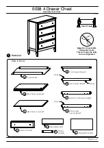 Baxton Studio 0038 4 Drawer Chest Assembly Instructions Manual предпросмотр