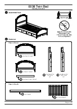 Baxton Studio 0038 Twin Bed Assembly Instructions Manual предпросмотр