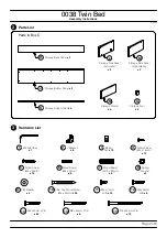 Предварительный просмотр 2 страницы Baxton Studio 0038 Twin Bed Assembly Instructions Manual